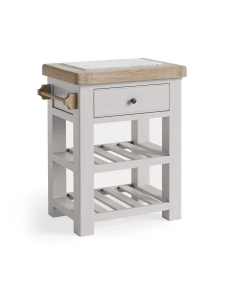 Marbury Small Kitchen Island - Light Grey