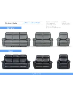 Horizon Armchair - Black Leather 2
