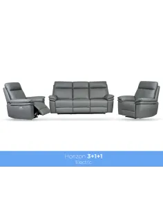 Horizon Armchair - Dark Grey Leather 2
