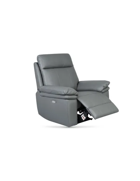 Horizon Armchair - Dark Grey Leather
