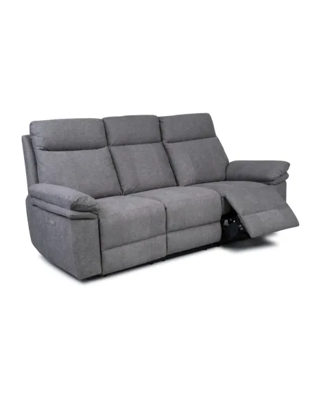 Horizon 3 Seater Fabric Sofa -Dark Grey