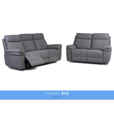 Horizon 2 Seater Fabric Sofa - Dark Grey