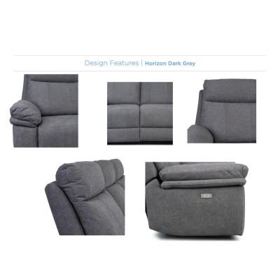 Horizon Armchair - Dark Grey Fabric