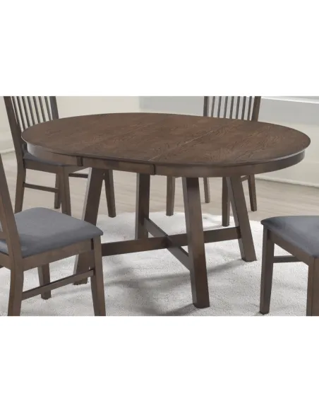 Roseville 115 - 154 cm Butterfly Extending Dining Table - Dark Oak