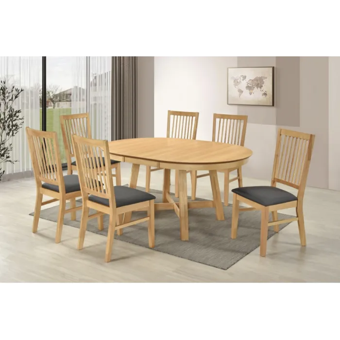 Roseville 115 - 154 cm Butterfly Extending Dining Table - Light Oak