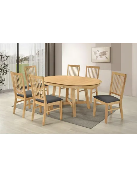 Roseville 115 - 154 cm Butterfly Extending Dining Table - Light Oak