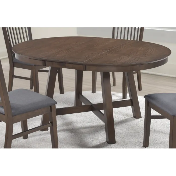 Roseville Dining Set - Dark Oak (4 Chairs)