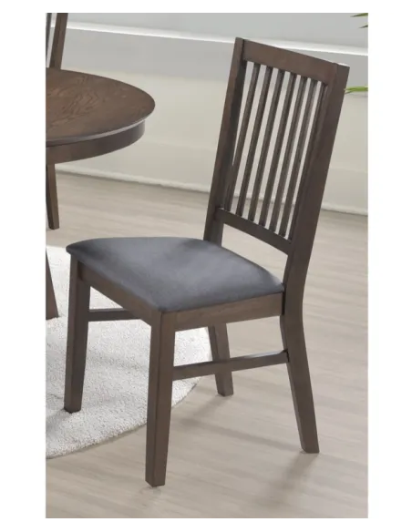 Roseville Dining Set - Dark Oak (4 Chairs)