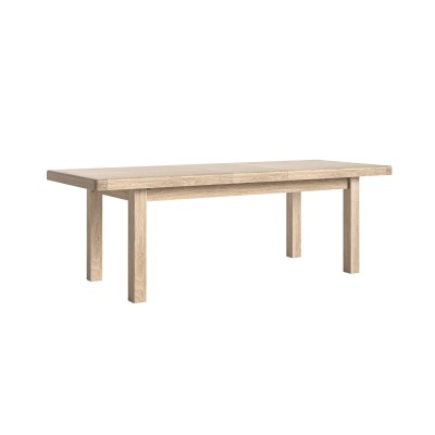 Gia Large Extending Dining Table - White Wash Oak