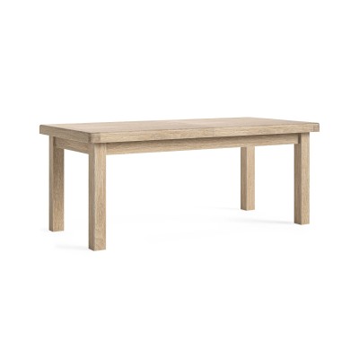 Gia Large Extending Dining Table - White Wash Oak