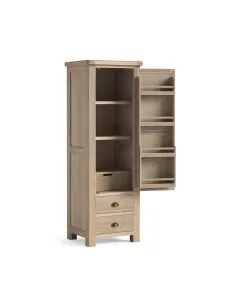 Gia Single Larder Unit - White Wash Oak 2