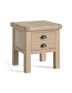 Gia Lamp Table-  White Wash Oak