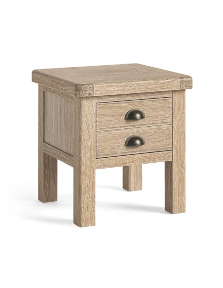 Gia Lamp Table-  White Wash Oak
