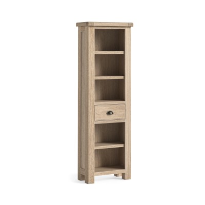 Gia Slim Bookcase - White Wash Oak