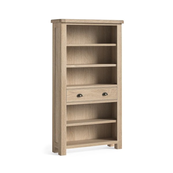 Gia Large Bookcase - White Wash Oak
