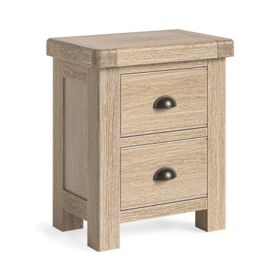 Gia Bedside Locker - White Wash Oak