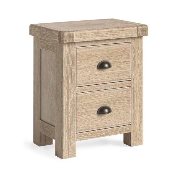Gia Bedside Locker - White Wash Oak