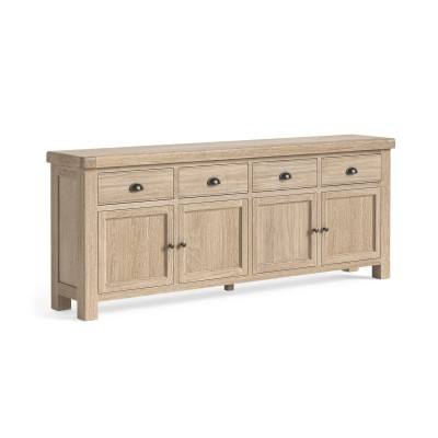 Gia 4 Drawer + 4 Doors Sideboard - White Wash Oak