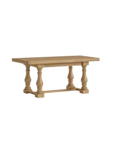 Gia Small Extending Trestle Dining Table - Natural Oak