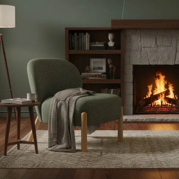 Alana Accent Chair - Moss Green