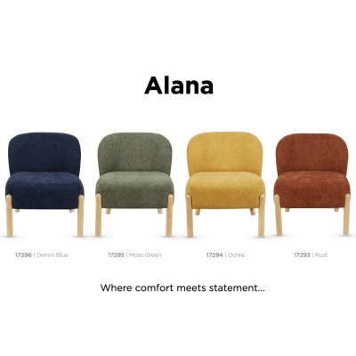Alana Accent Chair - Moss Green