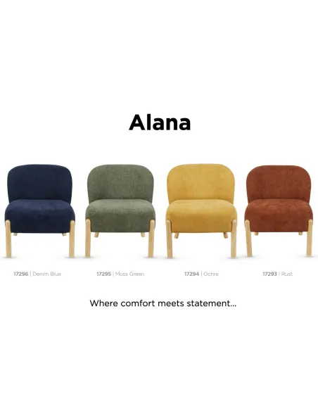 Alana Accent Chair - Moss Green