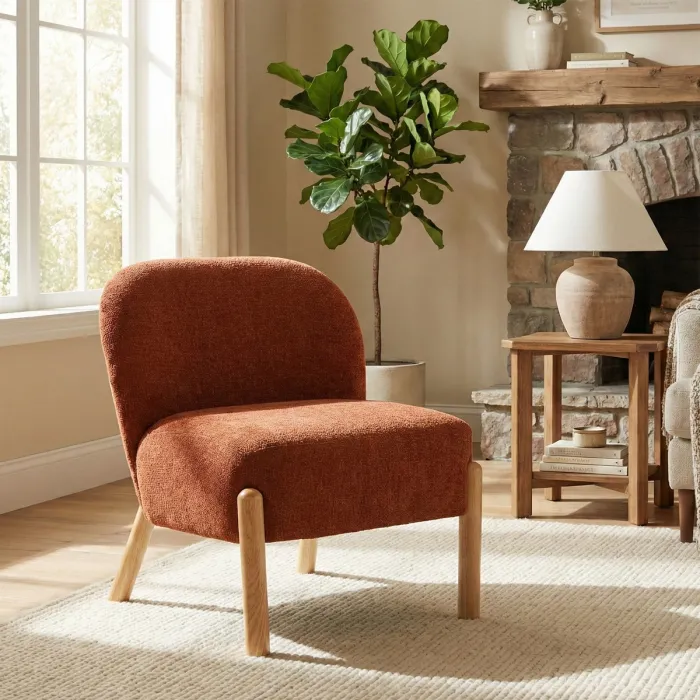 Alana Accent Chair - Rust