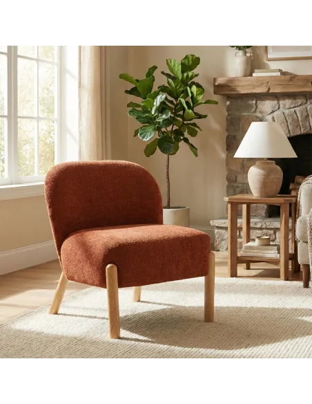 Alana Accent Chair - Rust