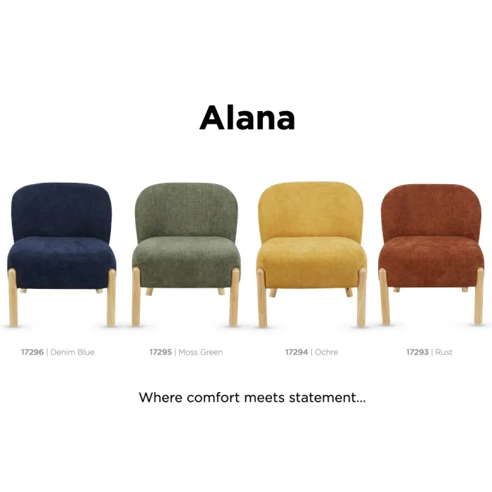 Alana Accent Chair - Rust