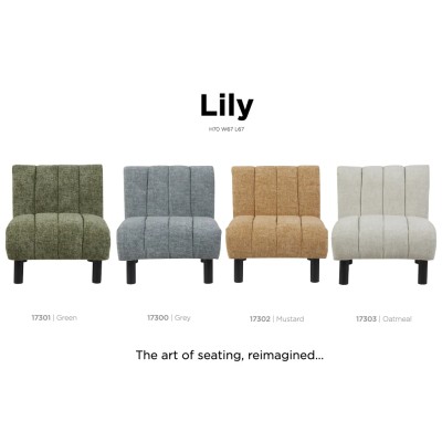 Lily Accent Chair - Grey