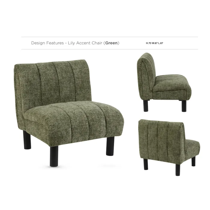 Lily Accent Chair - Green