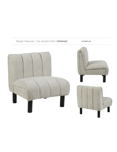 Lily Accent Chair - Oatmeal