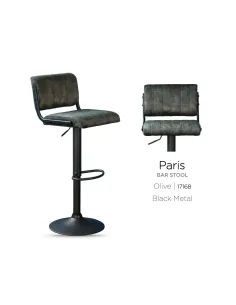 Paris Bar Stool - Olive 2