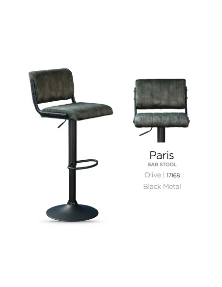 Paris Bar Stool - Olive