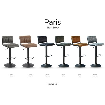 Paris Bar Stool - Olive