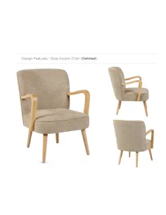 Eliza Accent Chair - Oatmeal 2