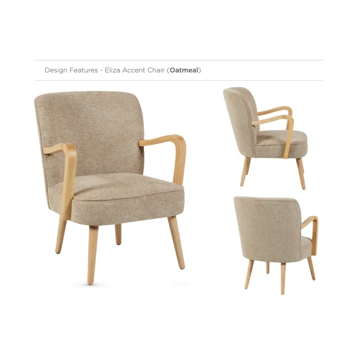 Eliza Accent Chair - Oatmeal