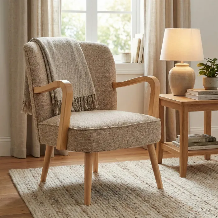 Eliza Accent Chair - Oatmeal