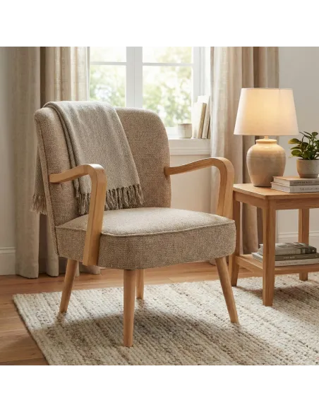 Eliza Accent Chair - Oatmeal