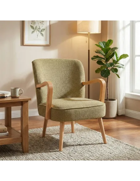 Eliza Accent Chair - Forest Green