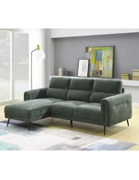 River LHF Chaise - Winter Moss