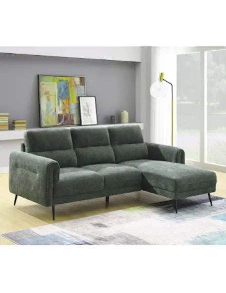 River RHF Chaise - Winter Moss