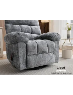 Cloud Swivel Armchair  - Graphite 2