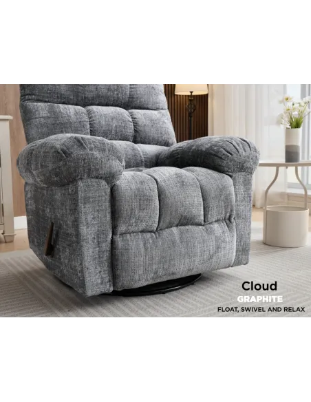 Cloud Swivel Armchair  - Graphite