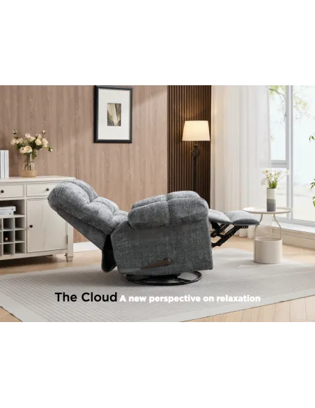 Cloud Swivel Armchair  - Graphite