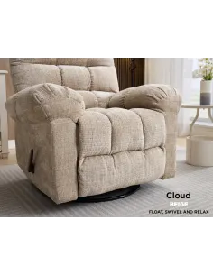 Cloud Swivel Armchair - Beige 2