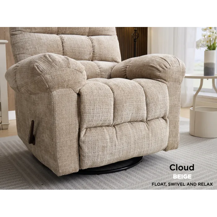 Cloud Swivel Armchair - Beige