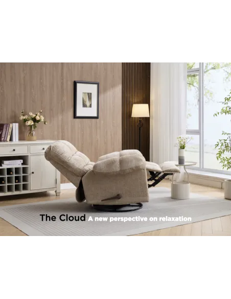 Cloud Swivel Armchair - Beige