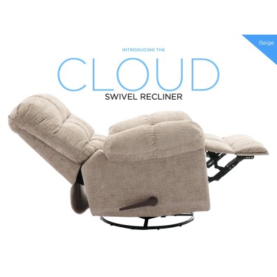 Cloud Swivel Armchair - Beige