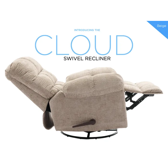 Cloud Swivel Armchair - Beige